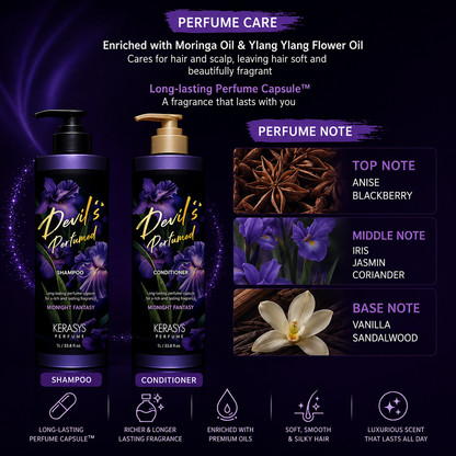[Kerasys] Devil's Perfumed Shampoo & Conditioner 1L