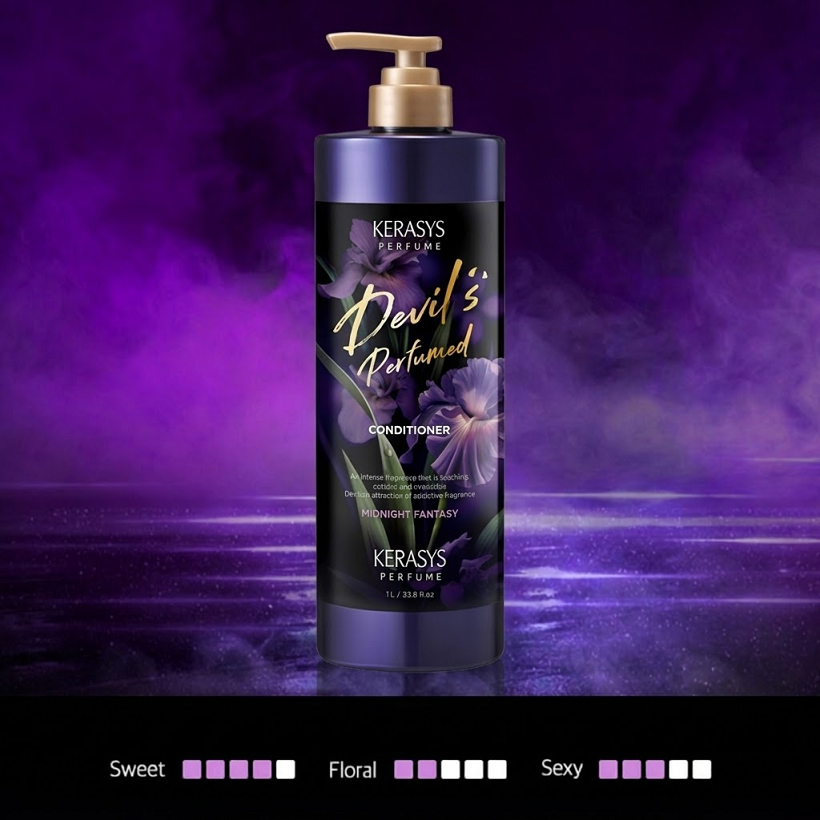 [Kerasys] Devil's Perfumed Shampoo & Conditioner 1L
