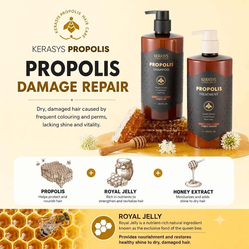 [Kerasys] Propolis Hair Care (Damage/Scalp /Root Care) 케러시스 모발케어