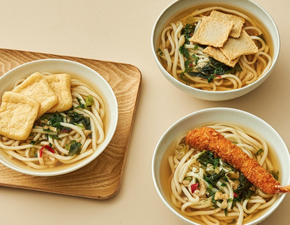 [Kidari] Korea Premium Udon Soup (for 2PAX) 키다리 어묵 우동 통유부 우동  왕새우튀김 우동 (2인분)