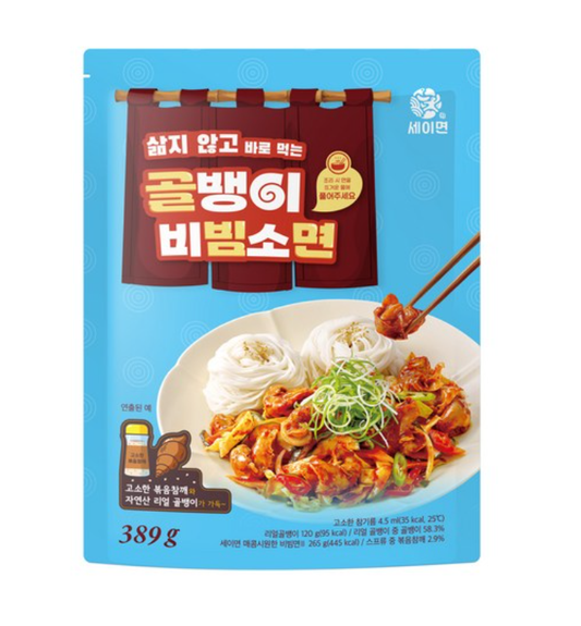 [Kidarifood] Golbaengi Bibim Somyeon (Spicy Whelk Noodles) 389g  키다리 골뱅이 비빔소면