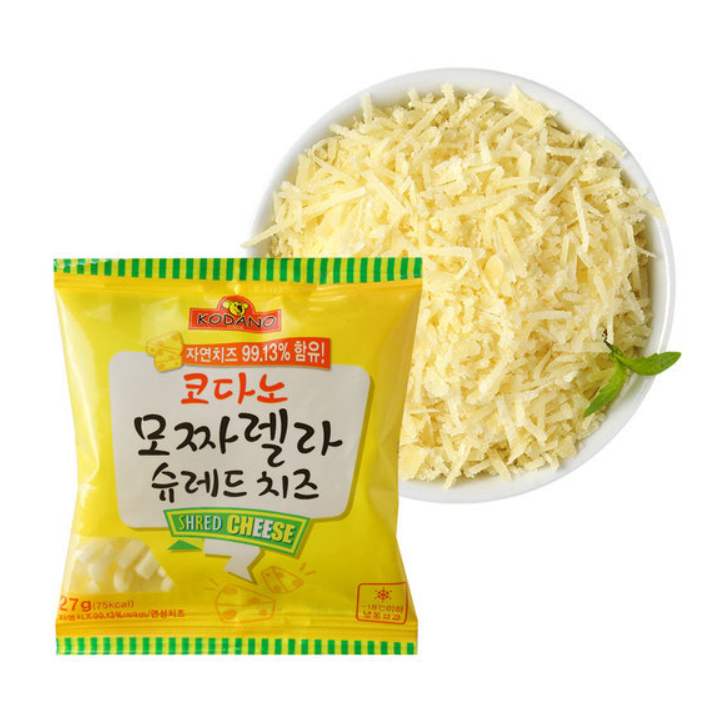 [Kodano] Mozzarella Shredded Cheese 27g  코다노 모짜렐라 슈레드치즈