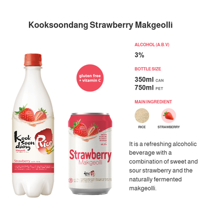 [Kooksoondang] Korea Flavored Makgeolli Rice Wine 750ml (5 favors)쌀막걸리