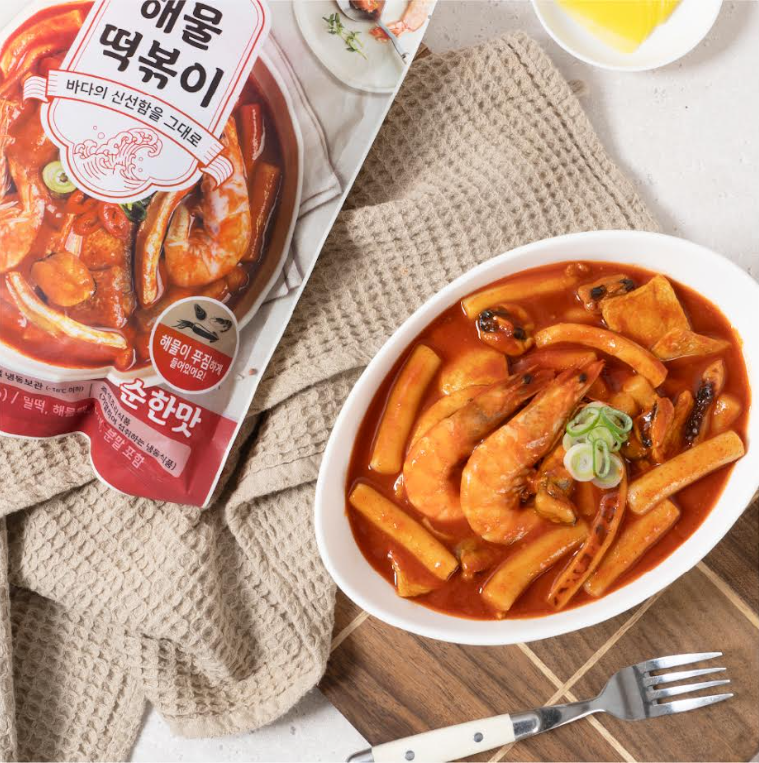 [Jinsung Food] Mild Seafood Tteokbokki 570g [어부백서] 해물 떡볶이 순한맛