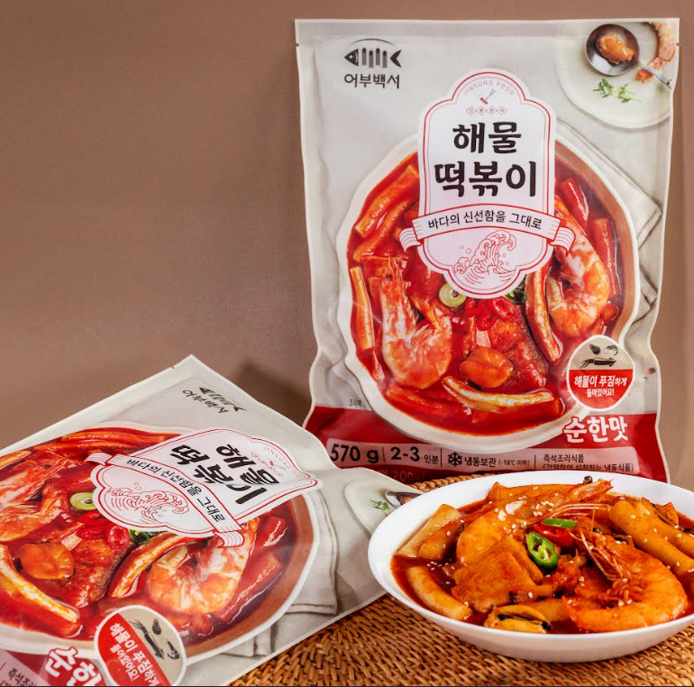 [Jinsung Food] Mild Seafood Tteokbokki 570g [어부백서] 해물 떡볶이 순한맛