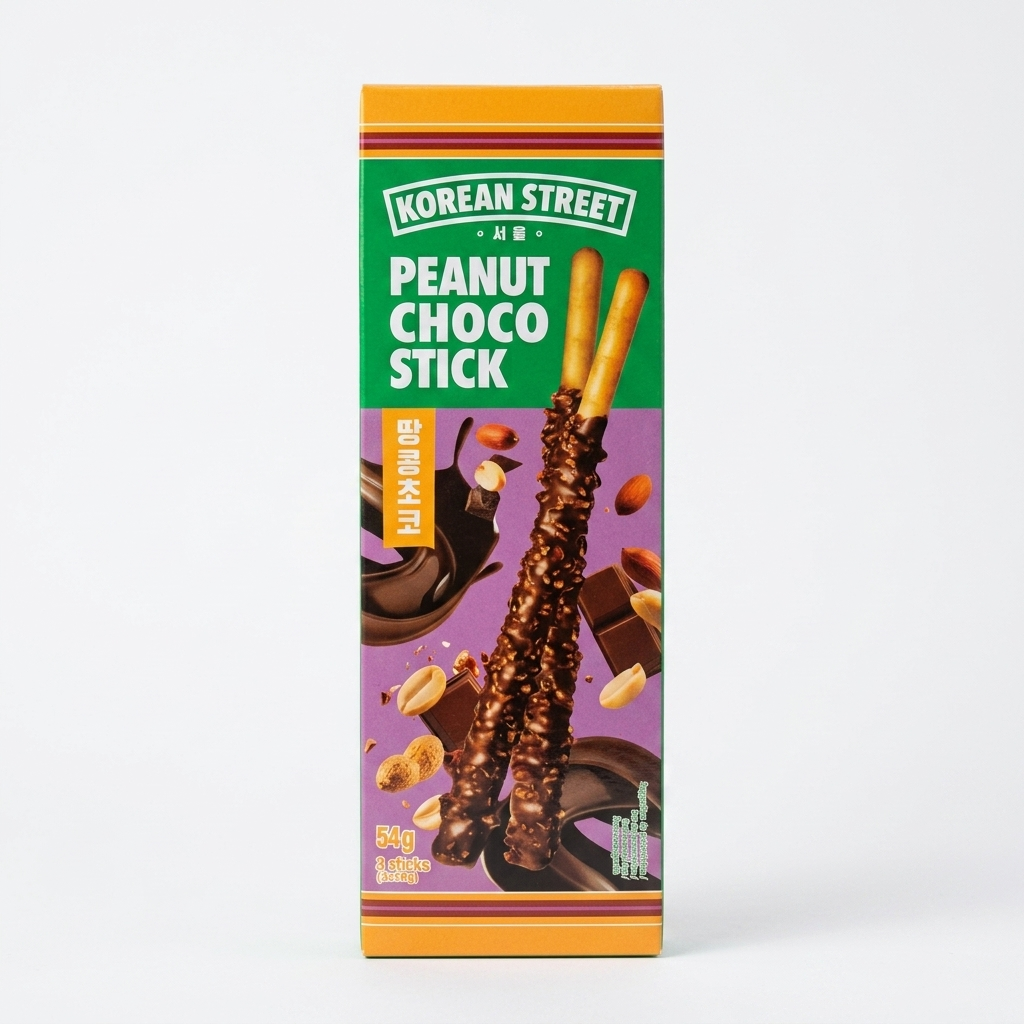 [Korean Street] Choco Stick (Popping Candy, Almond, Peanut) 54g 팝핑캔디 아몬드 초코스틱