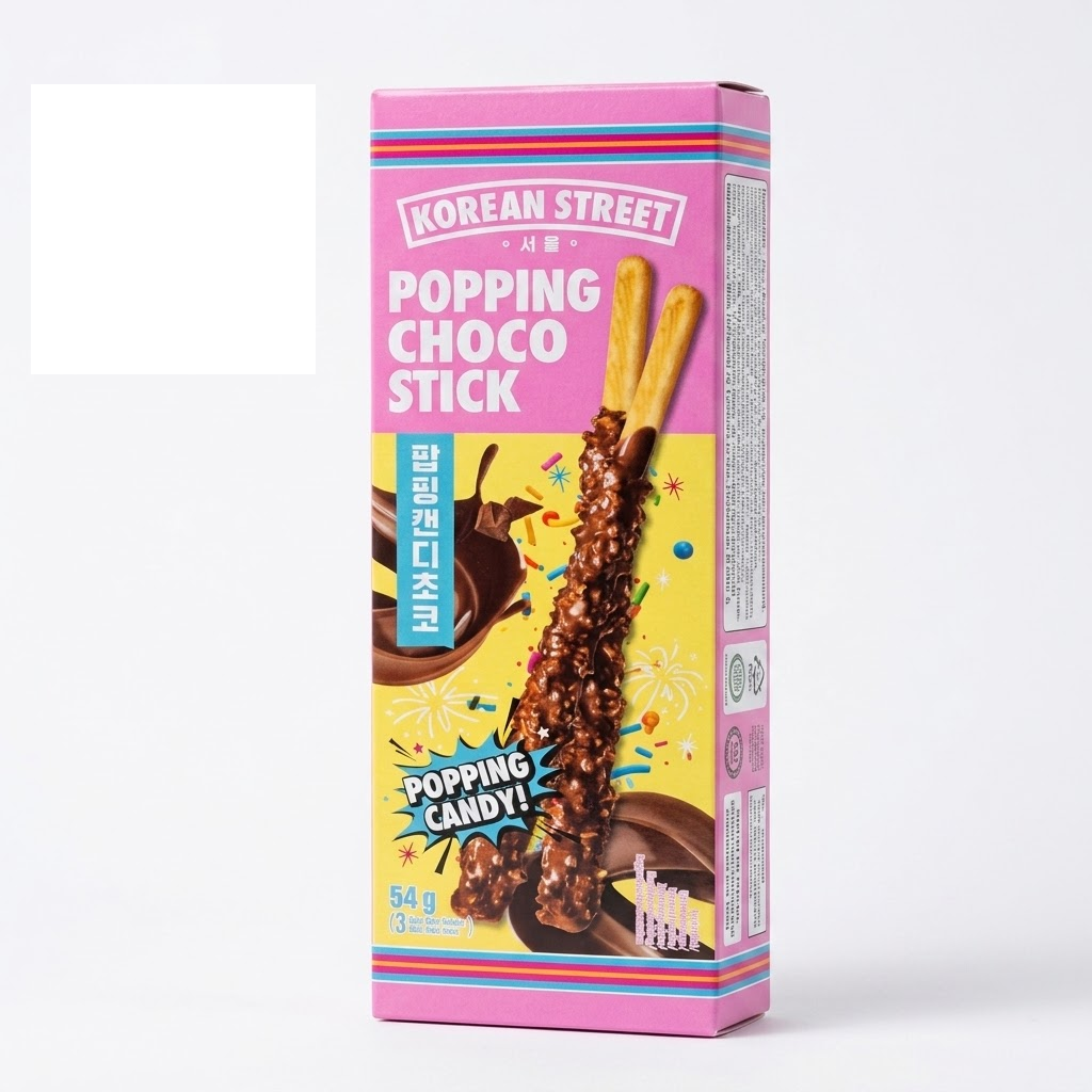 [Korean Street] Halal Choco Stick (Popping Candy, Peanut) 54g 팝핑캔디 땅콩 초코스틱
