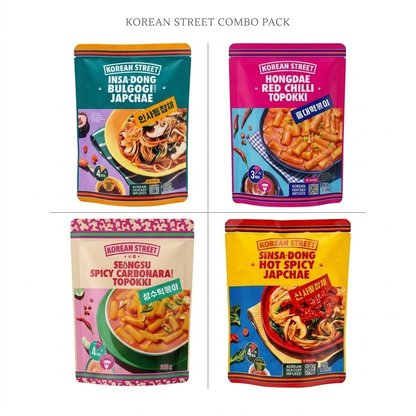 [Korean Street] Japchae & Topokki – Bulgogi, Red Chilli, Spicy Carbonara, Hot Spicy 잡채 떡볶이
