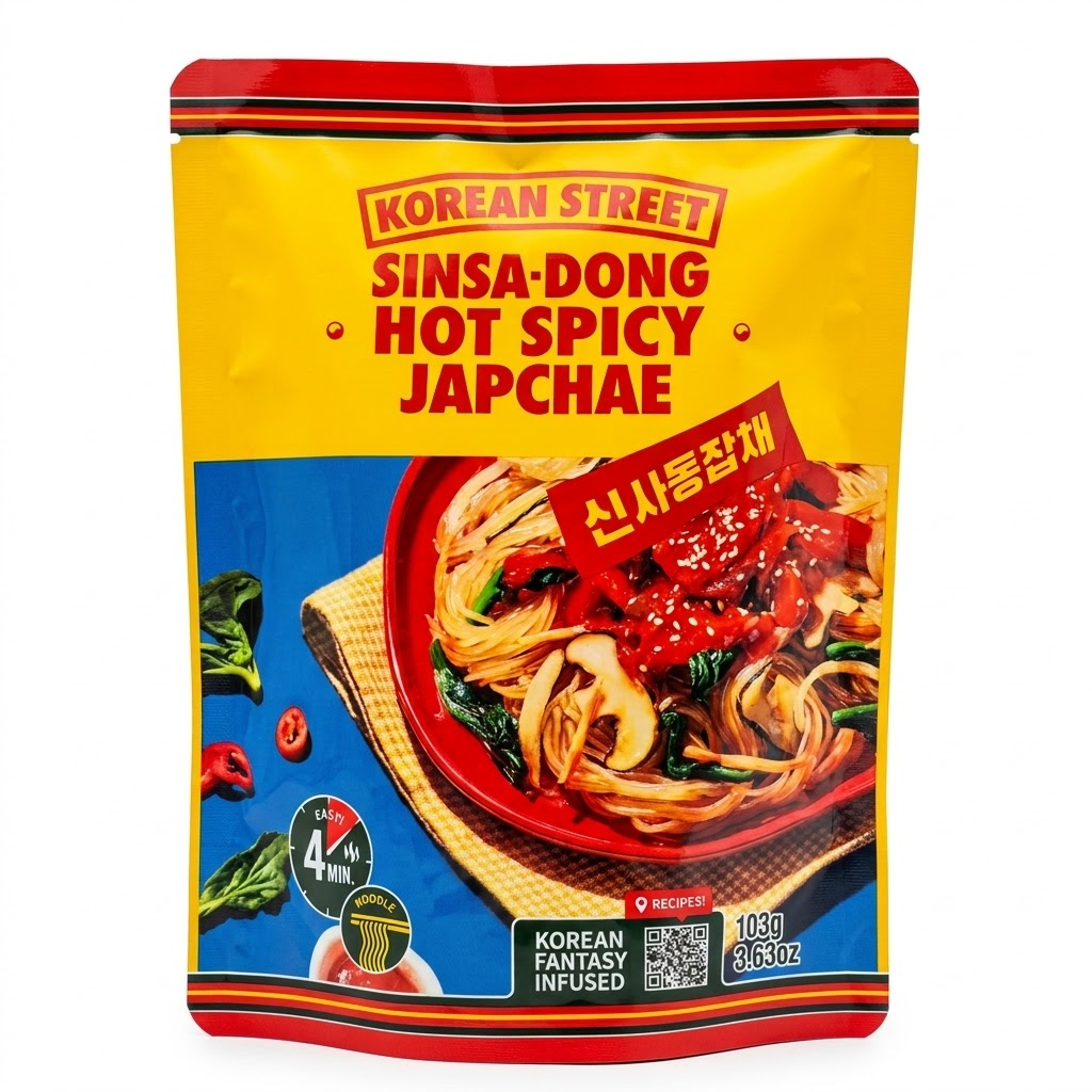 [Korean Street] Japchae & Topokki – Bulgogi, Red Chilli, Spicy Carbonara, Hot Spicy 잡채 떡볶이