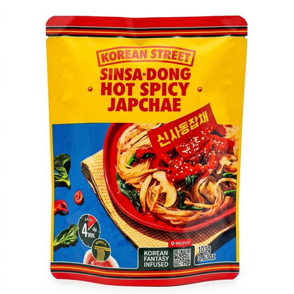 [Korean Street] Japchae & Topokki – Bulgogi, Red Chilli, Spicy Carbonara, Hot Spicy 잡채 떡볶이