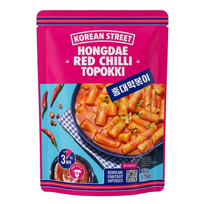 [Korean Street] Japchae & Topokki – Bulgogi, Red Chilli, Spicy Carbonara, Hot Spicy 잡채 떡볶이