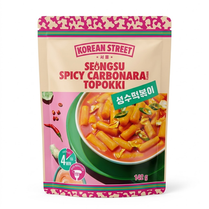 [Korean Street] Japchae & Topokki – Bulgogi, Red Chilli, Spicy Carbonara, Hot Spicy 잡채 떡볶이