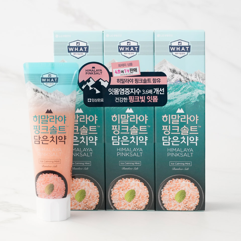 [LG] Himalayan Powder Crystal Salt Toothpaste 100gx3pcs 히말라야 핑크솔트 치약