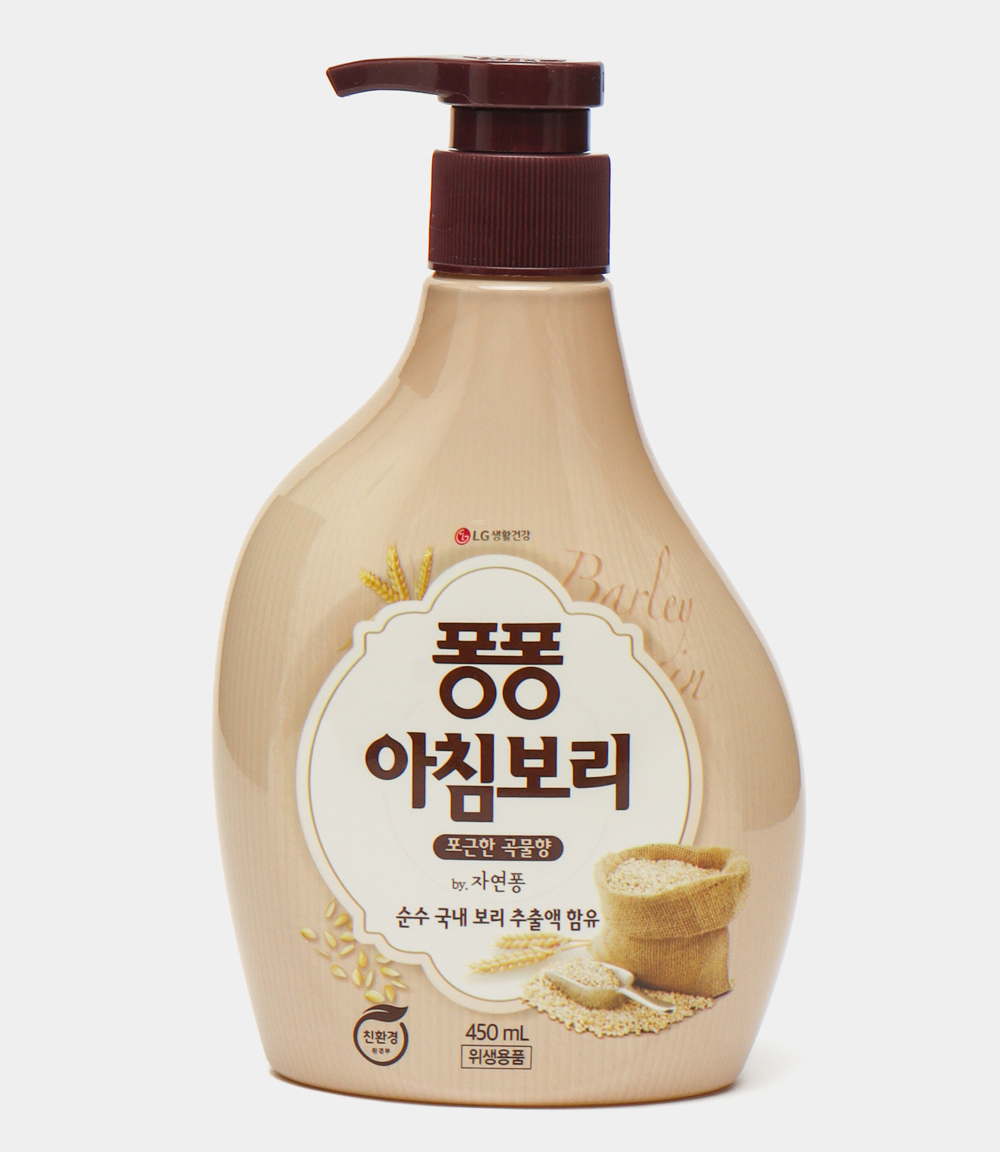 [LG] Pongpong Morning Barley Dish Detergent 450ml 퐁퐁 아침보리