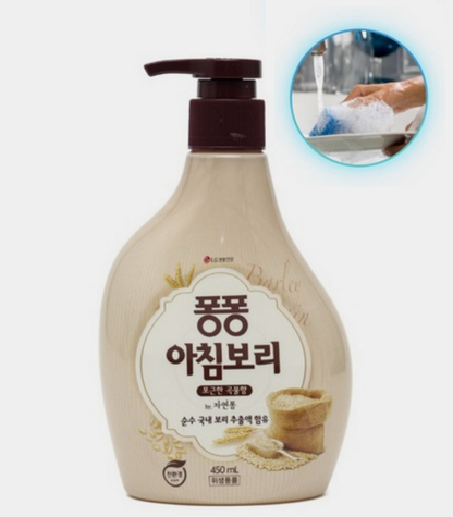 [LG] Pongpong Morning Barley Dish Detergent 450ml 퐁퐁 아침보리