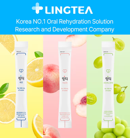 [Lingtea] Hydration Tea Sticks (3 Favors) 10 sticks x 11.6g 링티 수분 보충 티 스틱