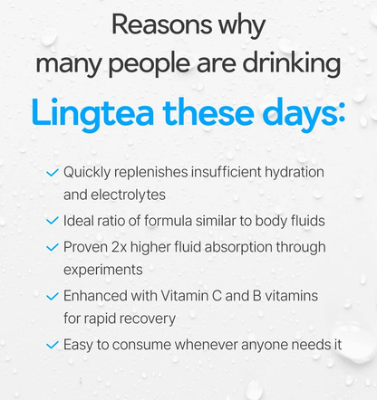 [Lingtea] Hydration Tea Sticks (3 Favors) 10 sticks x 11.6g 링티 수분 보충 티 스틱