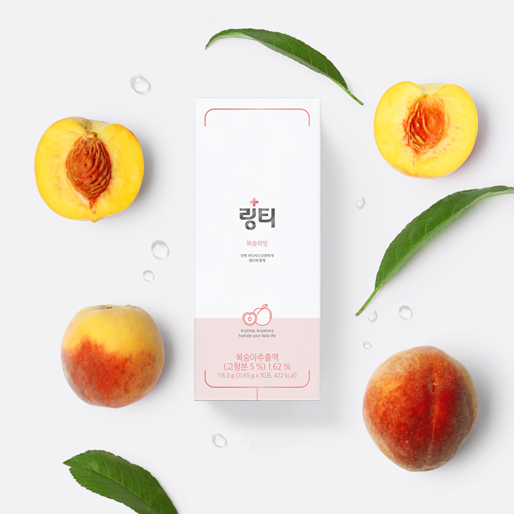 [Lingtea] Hydration Tea Sticks (3 Favors) 10 sticks x 11.6g 링티 수분 보충 티 스틱