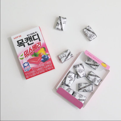[Lotte] Herb and Berry-Mix Mok Candy38g 롯데 목캔디 모과허브믹스베리
