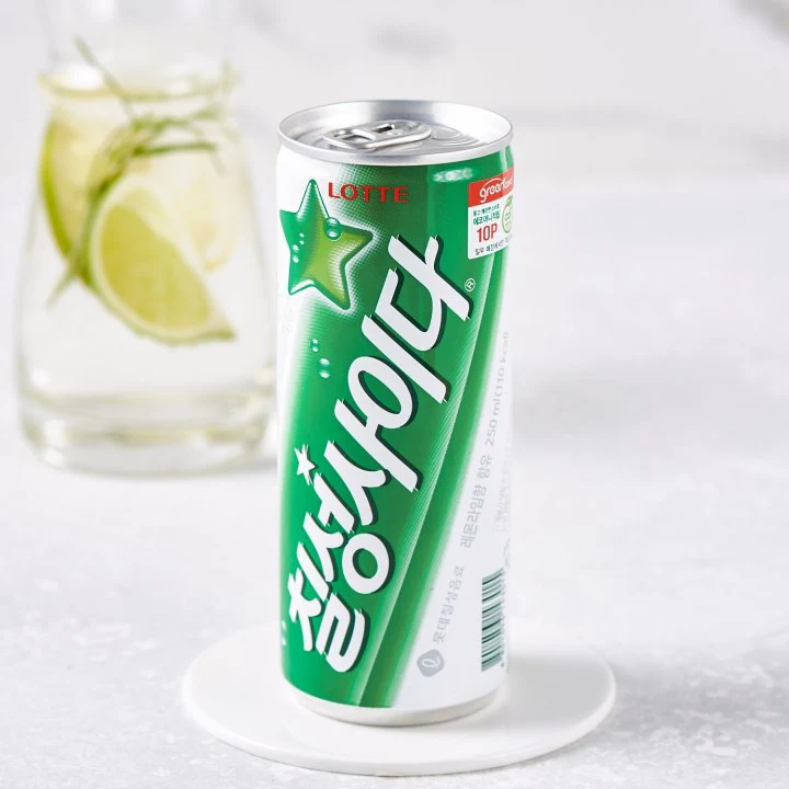 [Lotte] Chilsung Cider Can 250ml (Halal) 롯데 칠성사이다 캔