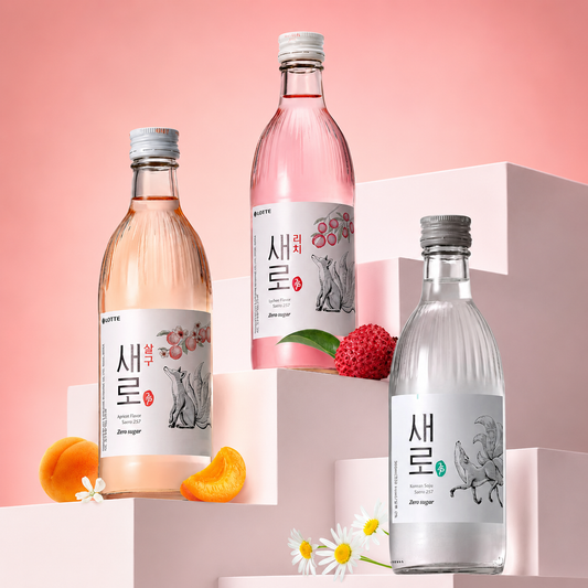 [Lotte] Chum Churum Saero 257 Zero Sugar Soju 375ml  롯데 새로 소주
