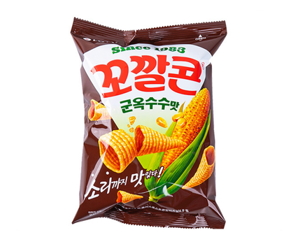[Lotte] Kokkal Corn Snack (Original, Spicy Sweet ,Grilled) 67g 꼬깔콘 고소한맛, 군옥수수맛, 매콤달콤한맛