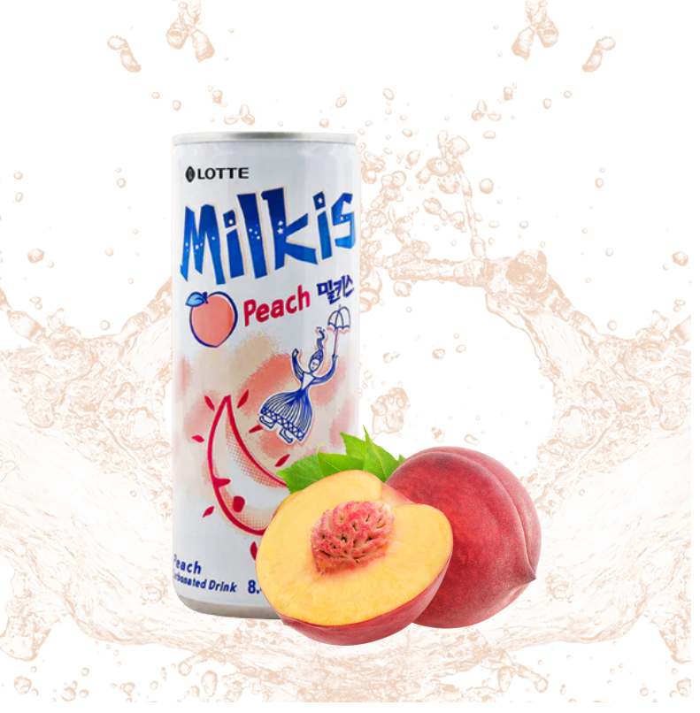 [Lotte] Milkis Carbonated Soda Drink  Halal 250ml  롯데 밀키스 탄산음료