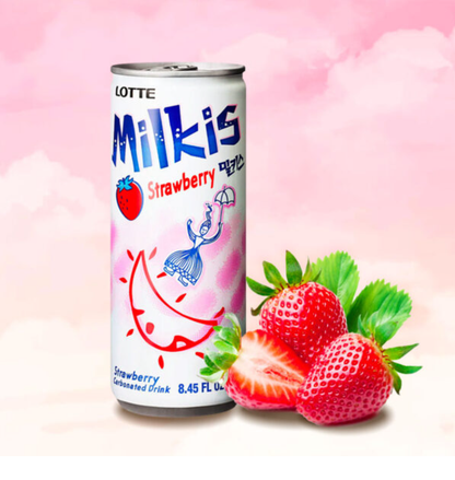 [Lotte] Milkis Carbonated Soda Drink  Halal 250ml  롯데 밀키스 탄산음료