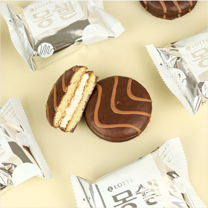 [Lotte] Mon Cher Cream Cake 204g (6pcs)  롯데 몽쉘 크림케이크
