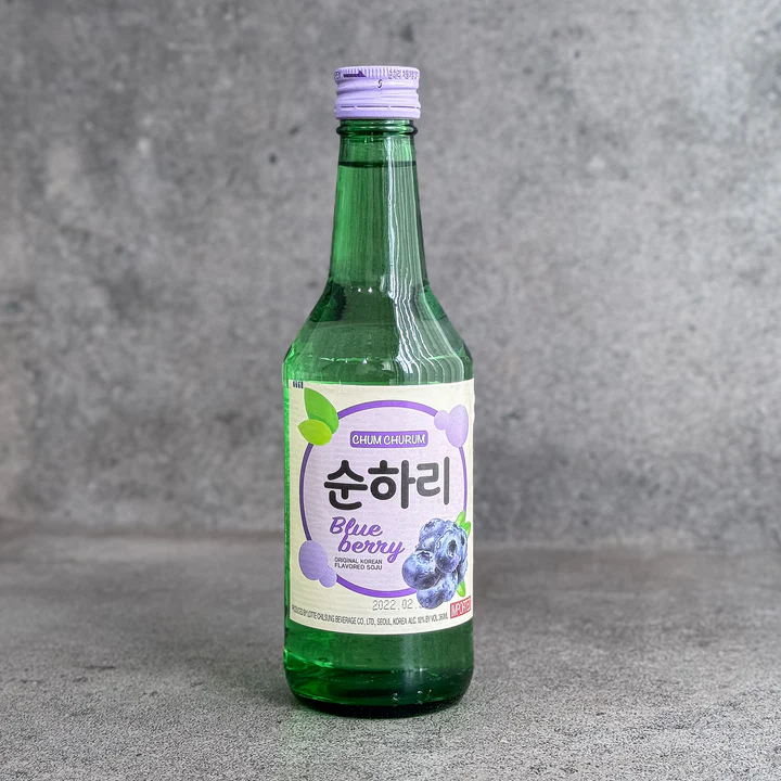 [Lotte] Liquor Chum Churum Blueberry Soju 360ml / 12% 순하리 블루베리  (소주)