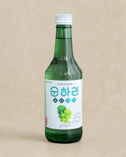 [Lotte] Liquor Chum Churum Grape Soju 360ml / 12% 순하리 포도 (소주)
