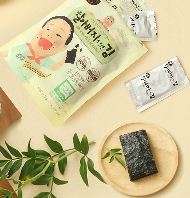 [Manjeon Gim] Organic Seaweed 2gx28P Halal  [만전김] 유기가공식품 인증 할아버지가 만든 김