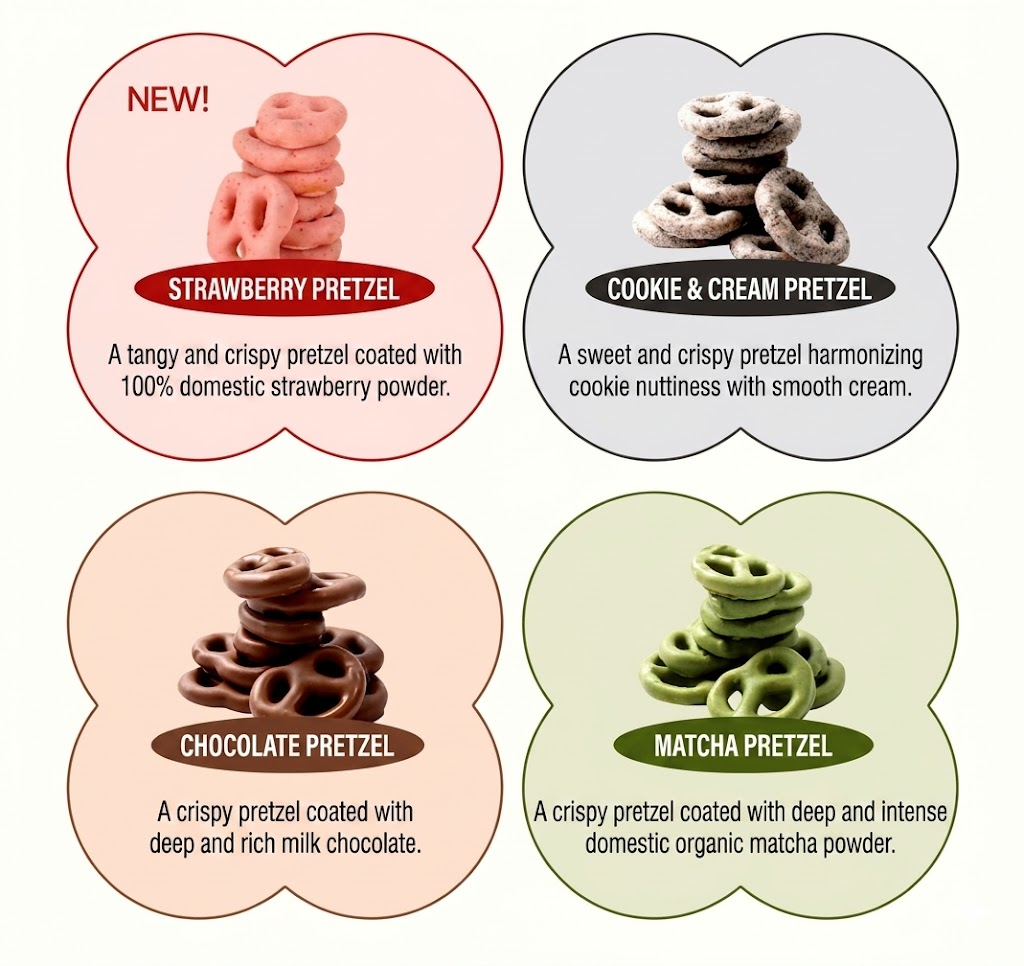 [Marco’s] Cream Pretzel Snack – 4 Flavours 60g 마르코스 프레첼 4종