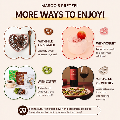 [Marco’s] Cream Pretzel Snack – 4 Flavours 60g 마르코스 프레첼 4종