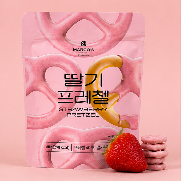 [Marco’s] Cream Pretzel Snack – 4 Flavours 60g 마르코스 프레첼 4종