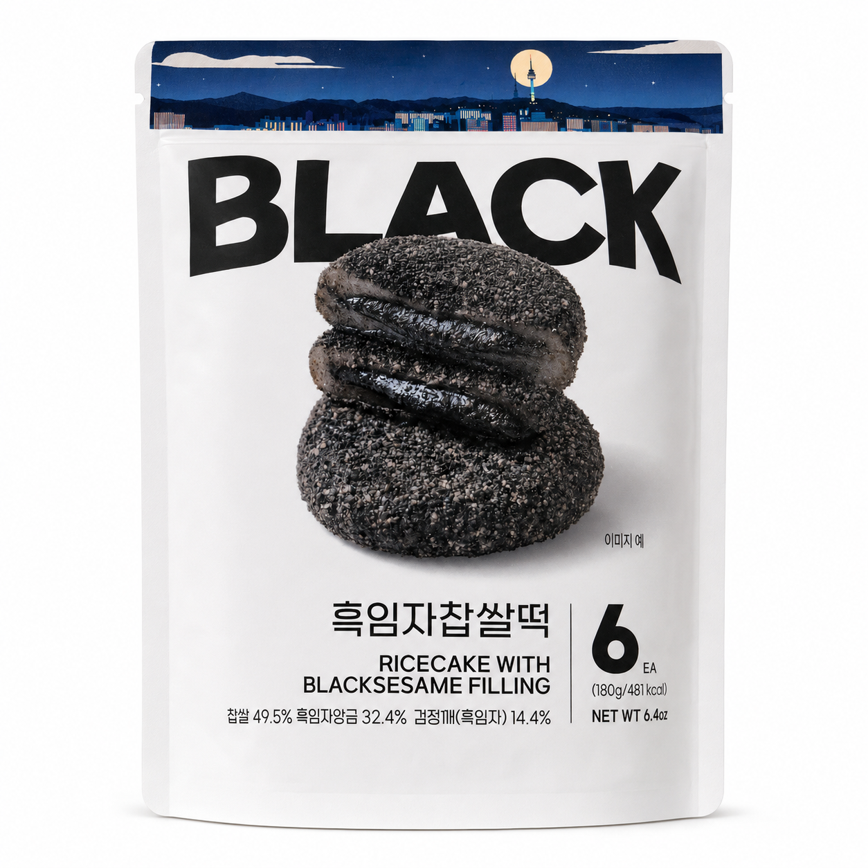 [Maumiga] Premium  Rice Cake 180g (6pcs) – Blueberry Cream| Black Sesame| Chocolate| Mugwort Red Bean
