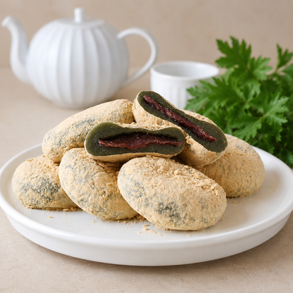 [Maumiga] Premium  Rice Cake 180g (6pcs) – Blueberry Cream| Black Sesame| Chocolate| Mugwort Red Bean