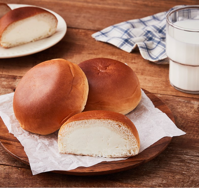 [MorningSmile] Fresh Milk Real Cream Bread 65g x 6P 아침미소목장 우유 생크림 빵 (냉동)