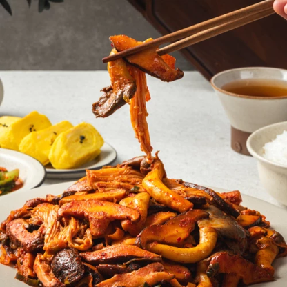 [Natural] Stir-Fried Mushroom Meal Kit 700g 양양킹버섯 버섯볶음 밀키트