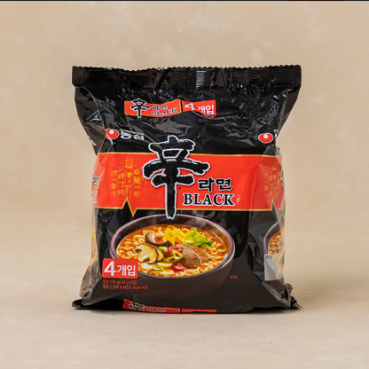 [NongShim] Black Shin Ramen 130gx4p  농심 신라면 블랙 멀티