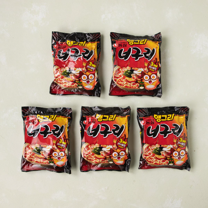 [Nongshim] Angry Neoguri Spicy Ramen 121g x 5p 농심 앵그리 너구리 멀티팩