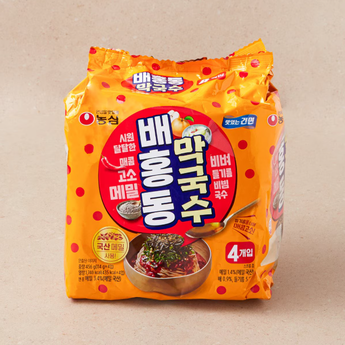 [Nongshim] BaeHongDong Makguksu 114g x 4P (배홍동 막국수)