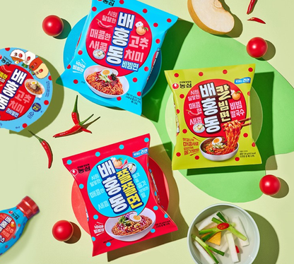 [Nongshim] Baehongdong Bibim Kalguksu 128gx4  배홍동 칼빔면