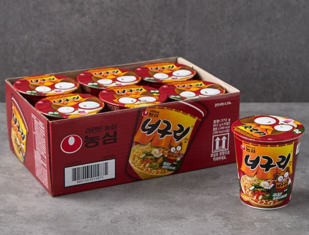 [Nongshim] Neoguri Spicy Cup Ramen 62g 농심 얼큰한 너구리 컵라면