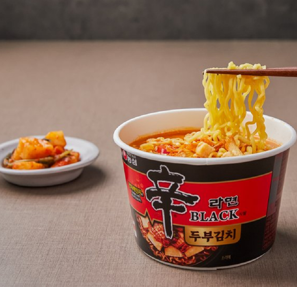 [Nongshim] Shin Ramen with Tofu & Kimchi Cup 94g 농심 신라면블랙사발 두부김치