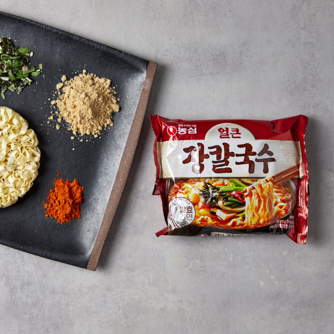 [Nongshim] Spicy Jang Kalguksu 103g x 4p 농심 얼큰장칼국수