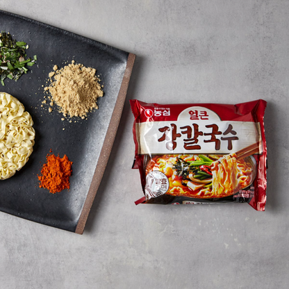 [Nongshim] Spicy Jang Kalguksu 103g x 4p 농심 얼큰장칼국수