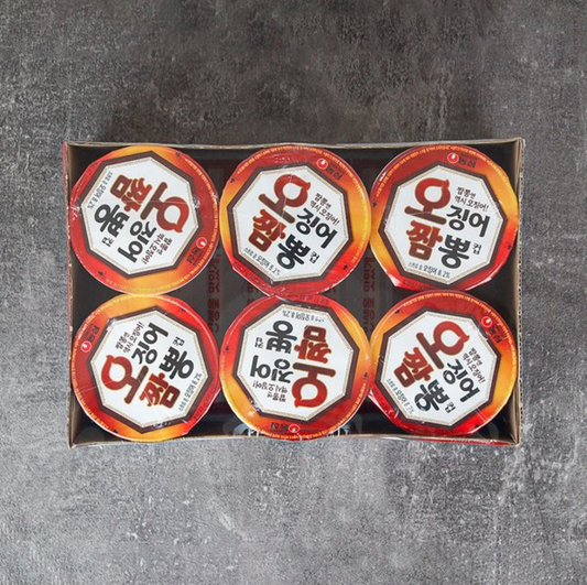 [Nongshim] Spicy Squid Jjamppong Ramen Cup 67gx6  농심 오징어짬뽕컵