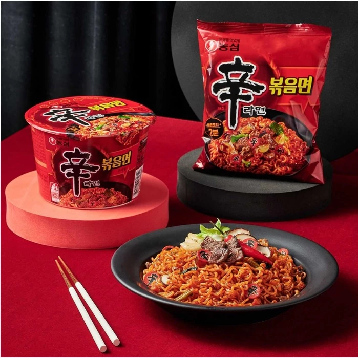 [Nongshim] Stir-fry Shin Ramen Multi Pack 131g x 4P  농심 신라면 볶음면(멀티팩)