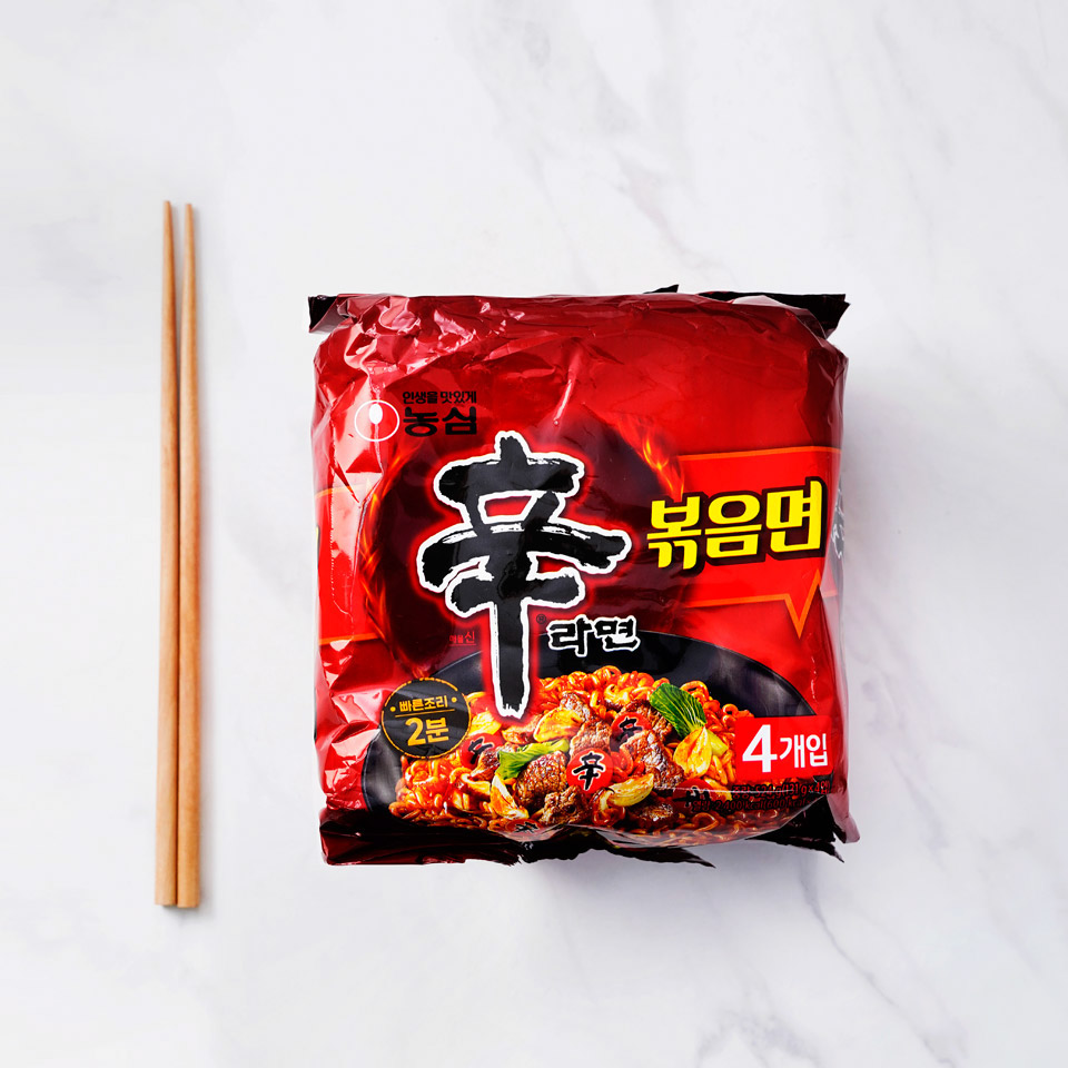 [Nongshim] Stir-fry Shin Ramen Multi Pack 131g x 4P  농심 신라면 볶음면(멀티팩)